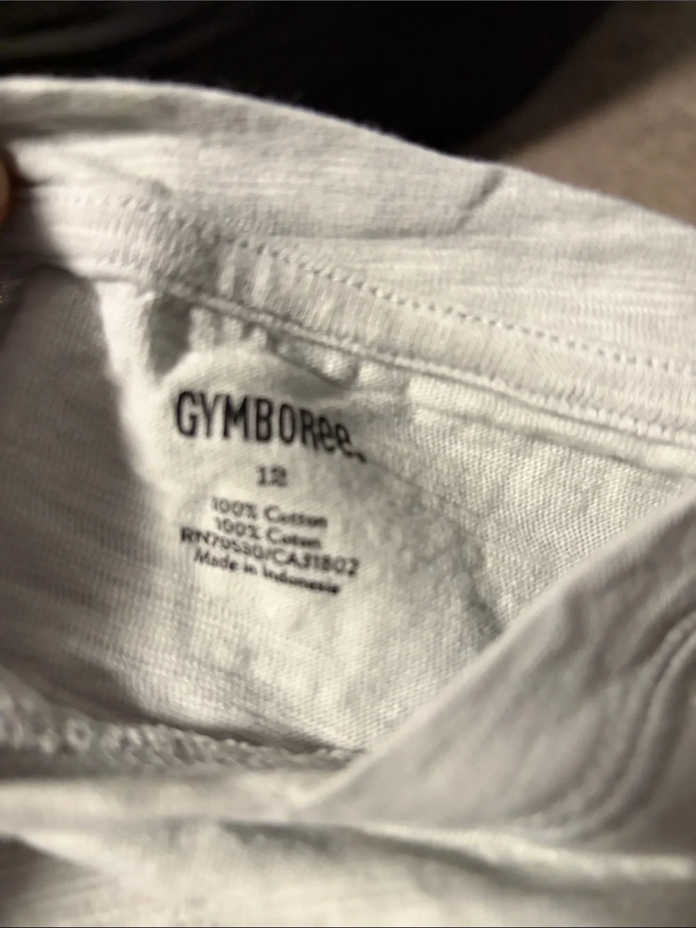 Gymboree White Short Sleeve Crew Tee